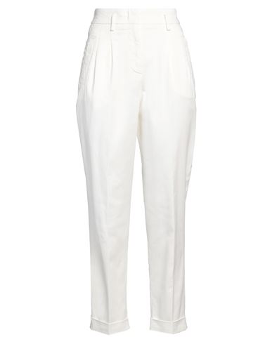 Peserico Woman Pants White Size 10 Polyester In White