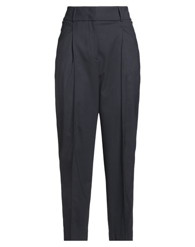 Peserico Woman Pants Midnight Blue Size 6 Polyester, Virgin Wool, Elastane In Black
