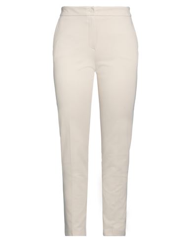 Clips Woman Pants Beige Size L Viscose, Polyamide, Elastane In Beige