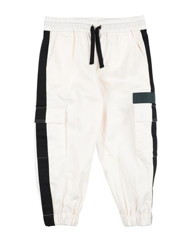 Dolce & Gabbana Toddler Boy Pants Cream Size 5 Cotton, Elastane, Polyester In White