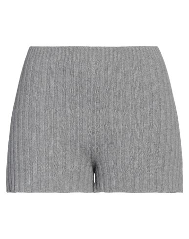 ERDEM ERDEM WOMAN SHORTS & BERMUDA SHORTS GREY SIZE M MERINO WOOL, CASHMERE 
