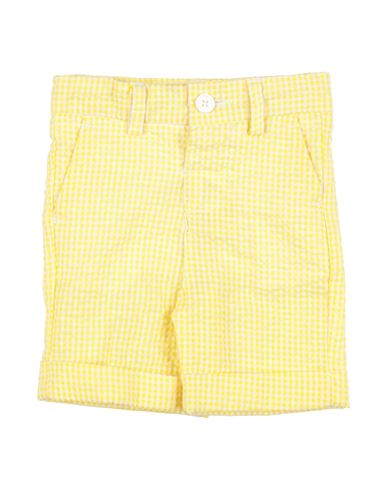Harmont & Blaine Newborn Boy Shorts & Bermuda Shorts Pastel Yellow Size 3 Polyester, Cotton In Yellow