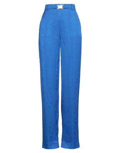 Boutique Moschino Silk-finish High-waisted Trousers In Blue
