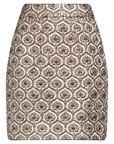 Dolce & Gabbana Woman Mini Skirt Gold Size 6 Metallic Polyester, Acrylic, Silk, Wool, Polyamide In Gold