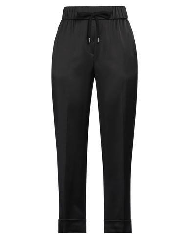 Peserico Woman Pants Black Size 2 Viscose, Wool, Elastane, Merino Wool, Cashmere In Black