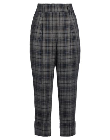 Peserico Woman Pants Grey Size 6 Linen, Viscose In Grey