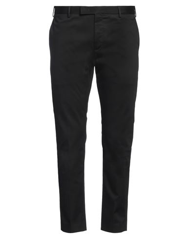 Pt Torino Man Pants Black Size 38 Cotton, Elastane In Black