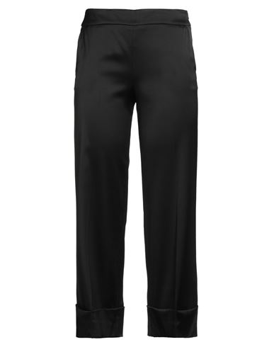 Peserico Woman Pants Black Size 10 Viscose, Wool, Elastane In Black