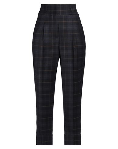 Peserico Woman Pants Midnight Blue Size 6 Virgin Wool, Elastane In Blue