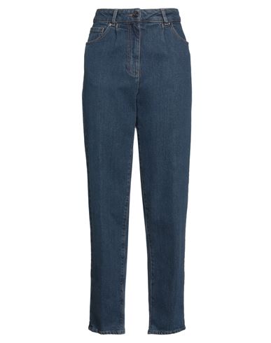 Peserico Woman Jeans Blue Size 2 Cotton, Elastane In Blue