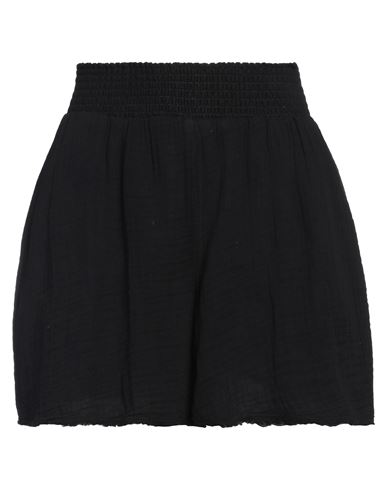 Shop Michael Stars Woman Shorts & Bermuda Shorts Black Size M Cotton