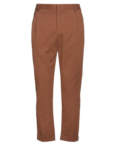 Grey Daniele Alessandrini Man Pants Brown Size 36 Cotton, Elastane In Brown