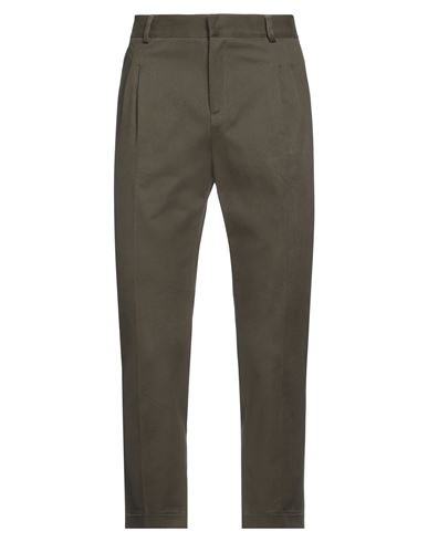 Grey Daniele Alessandrini Man Pants Military Green Size 38 Cotton, Elastane