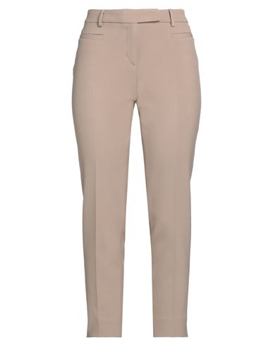 Peserico Easy Woman Pants Camel Size 10 Polyester, Viscose, Cotton, Elastane In Beige