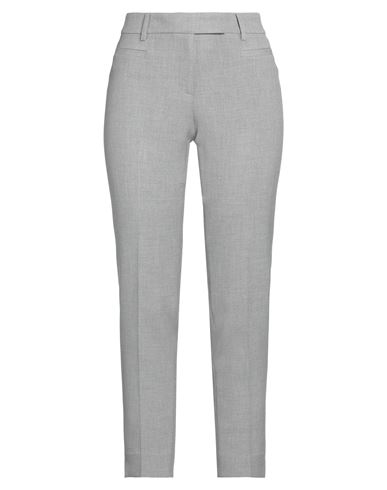 Peserico Easy Woman Pants Light Grey Size 12 Polyester, Viscose, Cotton, Elastane In Grey