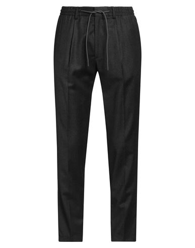 Manuel Ritz Man Pants Charcoal Size 38 Wool, Elastane In Black