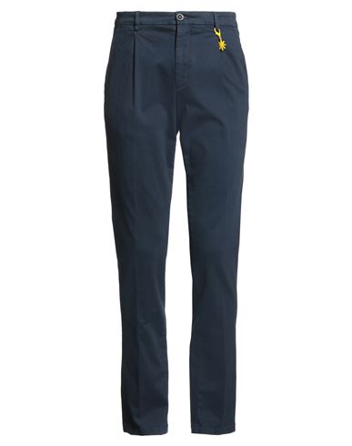 Manuel Ritz Man Pants Midnight Blue Size 30 Cotton, Elastane In Blue