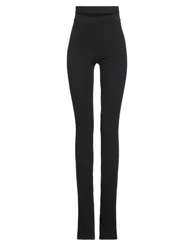 Andreädamo Ribbed Boot Cut Pants In Black