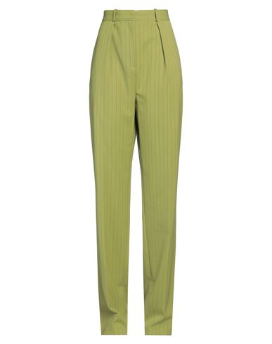 Elisabetta Franchi Woman Pants Lime Green Size 8 Polyester, Virgin Wool, Elastane