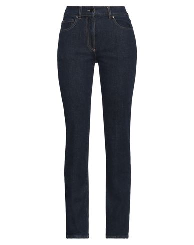 Peserico Easy Woman Jeans Blue Size 6 Cotton, Elastane In Blue