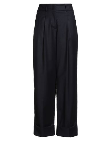 Peserico Easy Woman Pants Midnight Blue Size 10 Virgin Wool, Elastane In Blue