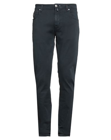 Tramarossa Man Jeans Midnight Blue Size 35 Cotton, Polyester, Elastane In Blue