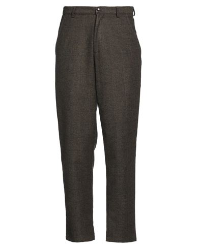Mood One Mood_one Man Pants Military Green Size 26 Cotton, Wool, Polyester In Green