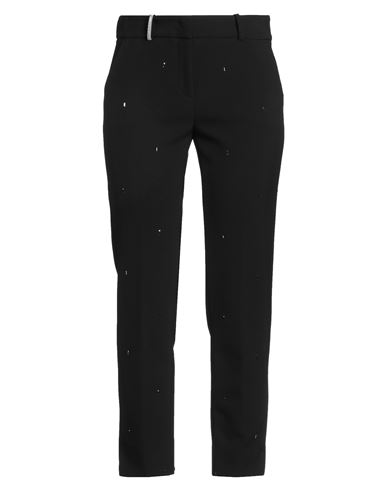 Peserico Woman Pants Black Size 6 Polyester, Viscose, Cotton, Elastane In Black