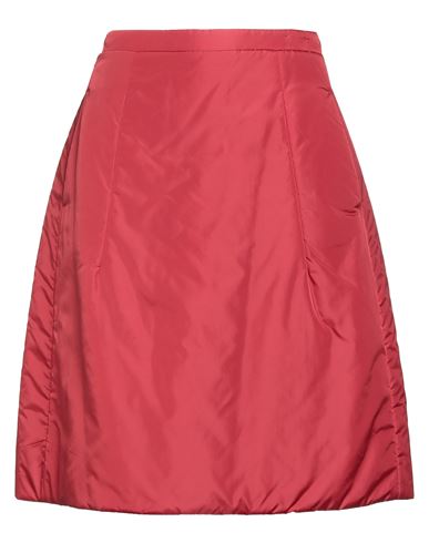 Aspesi Woman Midi Skirt Brick Size 4 Polyamide In Red