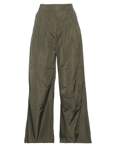 Shop Moncler Woman Pants Military Green Size 6 Polyester