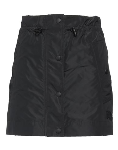 Burberry Technical Fabric Mini-skirt With Logo In Black