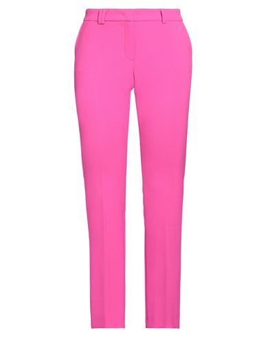 SEDUCTIVE SEDUCTIVE WOMAN PANTS MAGENTA SIZE 12 POLYESTER, VISCOSE, COTTON, ELASTANE 