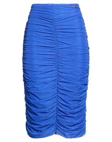 Gaelle Paris Gaëlle Paris Woman Midi Skirt Blue Size 4 Polyester, Elastane