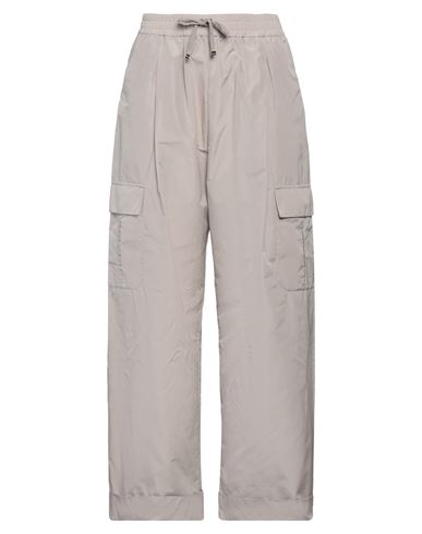 Herno Woman Pants Dove Grey Size 6 Polyester, Cotton In Grey