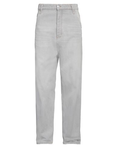 Shop Ami Alexandre Mattiussi Man Jeans Grey Size 34 Cotton