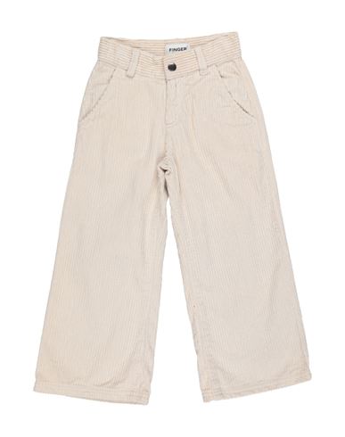 Finger In The Nose Toddler Girl Pants Ivory Size 4 Cotton In White