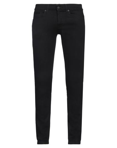 Dondup Man Jeans Black Size 32 Organic Cotton, Modal, Elastomultiester, Elastane In Black