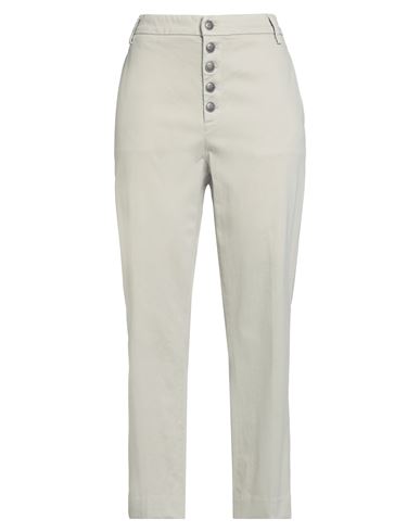 Dondup Woman Pants Light Grey Size 31 Cotton, Elastane