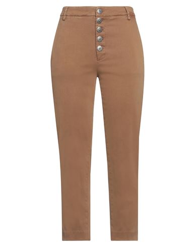 Dondup Woman Pants Brown Size 28 Cotton, Elastane In Brown