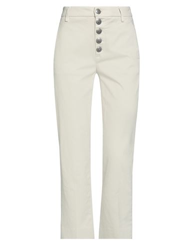 Dondup Woman Pants Beige Size 32 Cotton, Elastane