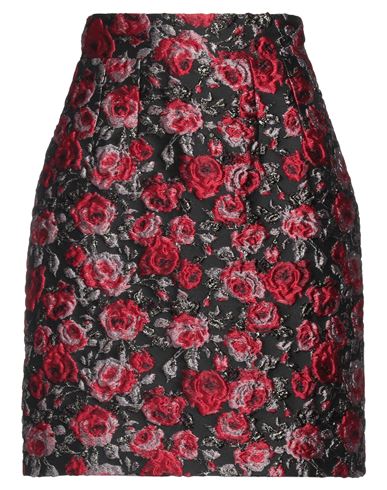 Dolce & Gabbana Woman Mini Skirt Black Size 10 Polyester, Acetate, Silk, Metallic Polyester, Polyami In Black