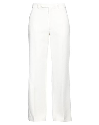 Casablanca Man Pants White Size 34 Viscose, Virgin Wool, Polyamide In White
