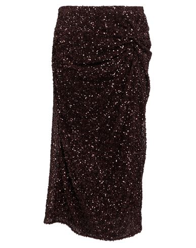 N°21 Woman Midi Skirt Chocolate Brown Size 8 Polyamide, Polyester In Brown