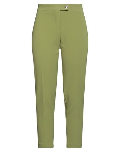 Kaos Woman Pants Lime Green Size 6 Polyester, Elastane In Green