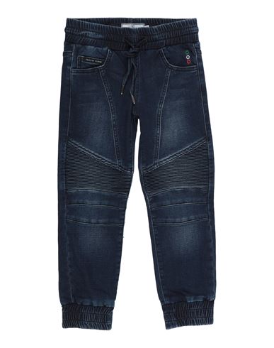 Philipp Plein Toddler Boy Jeans Blue Size 4 Cotton, Elastane In Blue