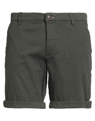 Jack & Jones Pants Studio Man Shorts & Bermuda Shorts Military Green Size Xl Cotton, Recycled Cotton In Green