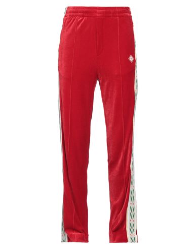 Casablanca Man Pants Tomato Red Size Xl Polyester, Elastane In Red