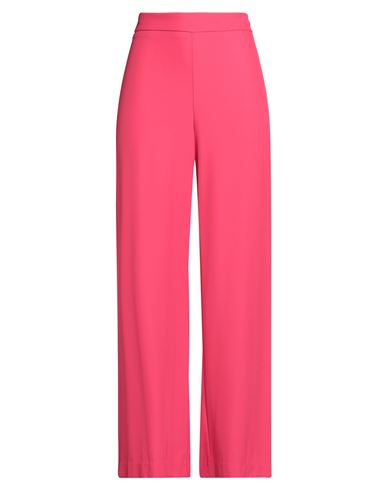 Kontatto Woman Pants Fuchsia Size M Polyester, Elastane In Pink