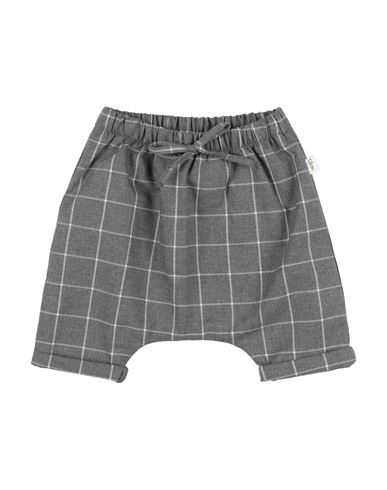 Teddy & Minou Newborn Girl Shorts & Bermuda Shorts Lead Size 1 Cotton, Polyester In Grey