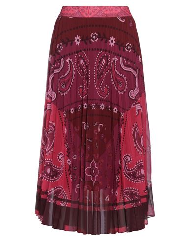 Shirtaporter Woman Midi Skirt Magenta Size 6 Polyester